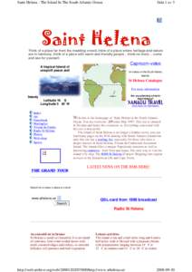 Saint Helena - The Island In The South Atlantic Ocean  Sida 1 av 3