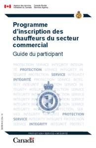 Programme d’inscription des chauffeurs du secteur commercial  BSF5018 (F) Rév. 13