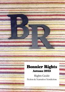 Bonnier Rights Autumn 2015 Rights Guide Fiction & Narrative Nonfiction  Focus Title