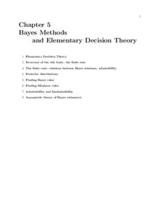 Decision theory / Bayesian statistics / Econometrics / Bayes estimator / Loss function / Conjugate prior / Sufficient statistic / Admissible decision rule / Parametric model / Statistics / Statistical theory / Estimation theory