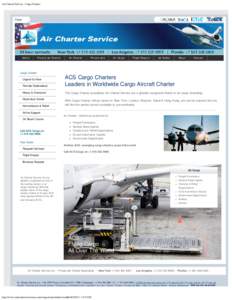 Air Charter Service / Air charter / Charter airlines / XOJET / Transport / Aviation / Cargo airlines