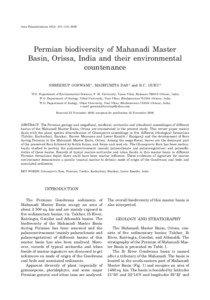 Acta Palaeobotanica 46(2): 101–118, 2006  Permian biodiversity of Mahanadi Master