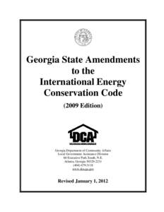 Georgia State Amendments to the International Energy Conservation Code[removed]Edition)