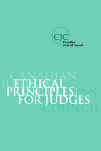 ETHICAL PRINCIPLES FOR JUDGES