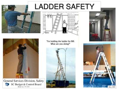 LADDER SAFETY  General Services Division, Safety SC Budget & Control Board Bernie Lee, [removed]