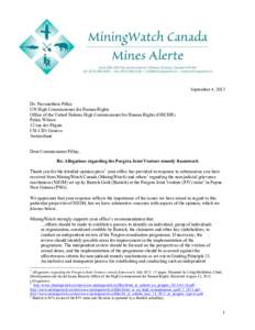 S&P/TSX 60 Index / S&P/TSX Composite Index / Mining / International law / Economy of Canada / Dispute resolution / Porgera Gold Mine / The Porgera Landowners Association / International human rights law / Human rights / Ethics / Barrick Gold