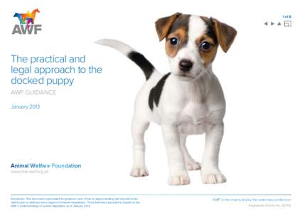 1 of 8  The practical and legal approach to the docked puppy awf guidance