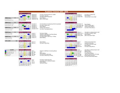 Academic CalendarSu M TERM 1 Days  6 7