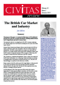 Volume 10 Issue 1 January 2013 The British Car Market and Industry