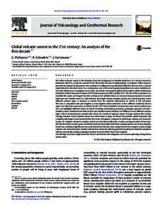 Global volcanic unrest in the 21st century: An analysis of the first decade