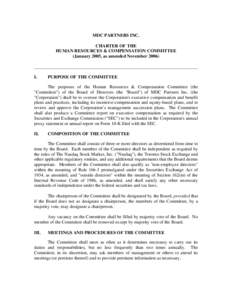 Microsoft Word - Comp Committee Charter vfinal _Nov 2006 amendment_.doc