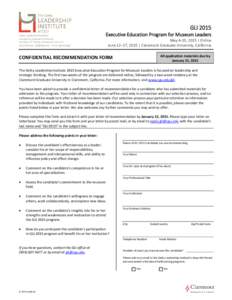 Microsoft Word - GLI 2015 Confidential Recommendation Form.doc