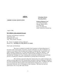 ABA  Defending Liberty Pursuing Justice  AMERICAN BAR ASSOCIATION