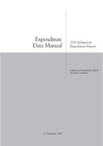 Expenditure Data Manual[removed]Indigenous Expenditure Report