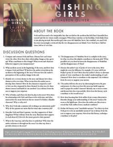 VA N I S H I N G GIRLS BY L AUREN OLIVER DISCUSSION GUIDE