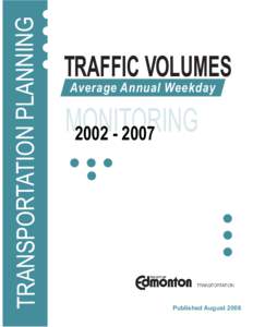 Average Annual Weekday Traffic Volumes, [removed]