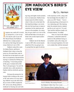 Jim Hadlock’s Bird’s Eye View By C.L. Harmon  Volume 50 ● Number 12