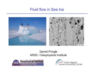 Sea ice / Physical geography / Earth / Optical materials / Ice / Drift ice / Porosity / Surface Heat Budget of the Arctic Ocean / Sea ice growth processes / Brine rejection