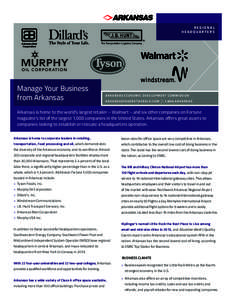 Fayetteville–Springdale–Rogers Metropolitan Area / Windstream Communications / ABF Freight System / Fayetteville /  Arkansas / El Dorado /  Arkansas / Arkansas / Southern United States / Confederate States of America