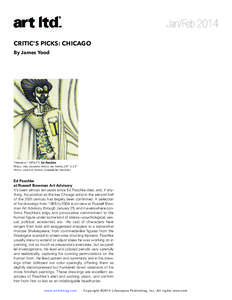 Jan/Feb 2014 CRITIC’S PICKS: CHICAGO By James Yood “Hendrix,” [removed], Ed Paschke Pencil and colored pencil on paper, 29