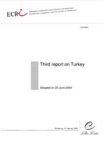 Turkey third report - cri05-5