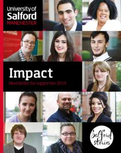 Impact  Newsletter for supporters 2014 Commitment, vision, ambition: