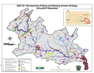 Maiden Creek / Perkiomen Creek / É / Tulpehocken / Schuylkill Haven /  Pennsylvania / Geography of Pennsylvania / Schuylkill River / Tulpehocken Creek