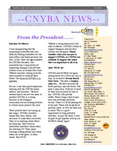 CENTRAL NEW YORK BLUEGRASS ASSOCIATION
  MAY[removed]CNYBA NEWS-Member✒