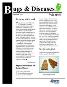 B  ugs & Diseases info note