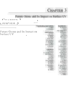 Chemistry / Ozone layer / Ozone / Montreal Protocol / Equivalent effective stratospheric chlorine / Chlorofluorocarbon / Dobson unit / Stratosphere / Tropospheric ozone / Ozone depletion / Environment / Earth