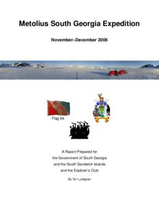 Report on South Georgia Crossing