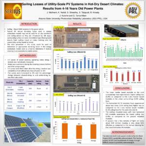 Soiling Losses of Utility-Scale PV Systems in Hot-Dry Desert Climates: Results from 4-16 Years Old Power Plants