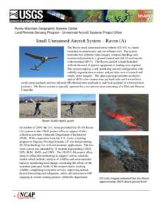 DRAFT  UNCLASSIFIED//FOUO Rocky Mountain Geographic Science Center Land Remote Sensing Program - Unmanned Aircraft Systems Project Office