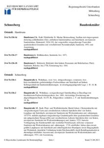 Regierungsbezirk Unterfranken Miltenberg Schneeberg