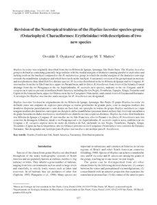 Neotropical Ichthyology, 7(2):[removed], 2009 Copyright © 2009 Sociedade Brasileira de Ictiologia