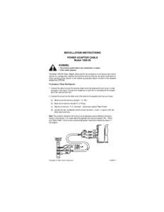 INSTR,INSTL,MC109206,CBL,PWR ADPTR LINEAR P/N: [removed]A MATERIAL: 20 LB. MEAD BOND INK: BLACK SIZE: 4.250