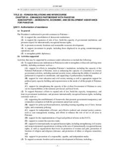 22 USC 8411 NB: This unofficial compilation of the U.S. Code is current as of Jan. 4, 2012 (see http://www.law.cornell.edu/uscode/uscprint.html). TITLE 22 - FOREIGN RELATIONS AND INTERCOURSE CHAPTER 91 - ENHANCED PARTNER