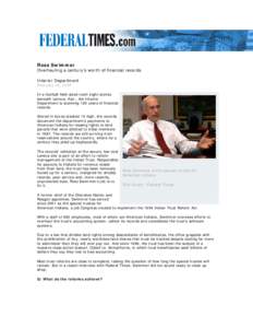 Microsoft Word - Federal Times Interview-Ross Swimmer.doc