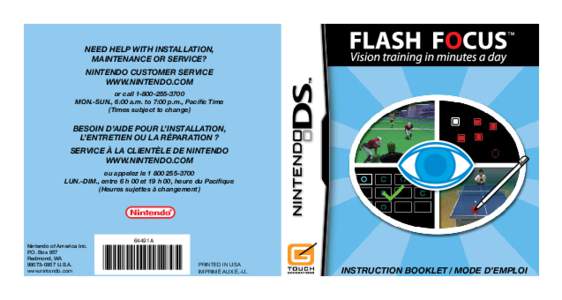 Video games / Digital media / History of video games / Flash Focus: Vision Training in Minutes a Day / Nintendo DS Lite / Nintendo DS accessories / Nintendo DS / Touch! Generations / Handheld game consoles
