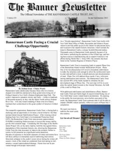 Volume #31  Bannerman Castle Facing a Crucial Challenge/Opportunity  By Joshua Gran—Choice Words