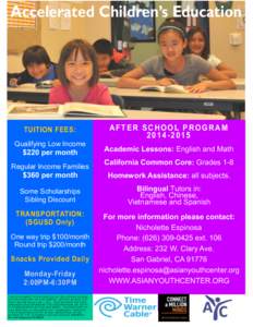 After-school activity / Geography of California / San Gabriel /  California / Alhambra /  California / San Gabriel Unified School District