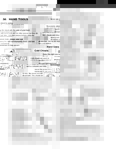 Construction Health & Safety Manual Ch 36: Hand Tools