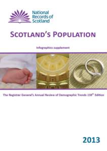 Scotland’s population has changed over time  2 © Crown copyright 2014  Ageing of Scotland’s population