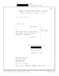 05F3 January 23, 2006 Page 1 SUPERIOR COURT OF THE STATE OF CALIFORNIA COUNTY OF ALAMEDA, NORTHERN DIVISION