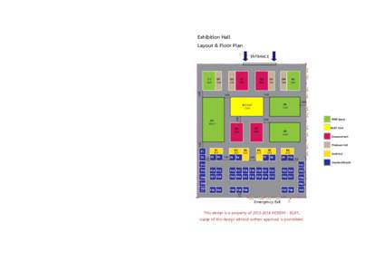 Exhibition Hall Layout & Floor Plan 83 booths ENTRANCE  D2