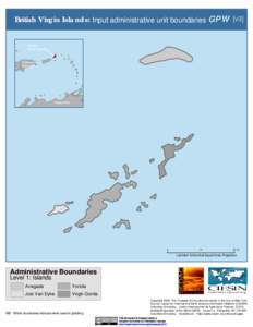 British Virgin Islands: Input administrative unit boundaries GPW [v3] British Virgin Islands Dominican Republic