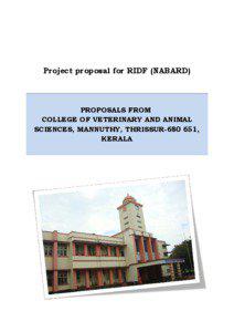 Project proposal for RIDF (NABARD)  PROPOSALS FROM