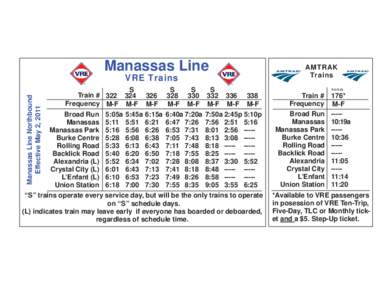 Large Format schedule Manasssas line.indd