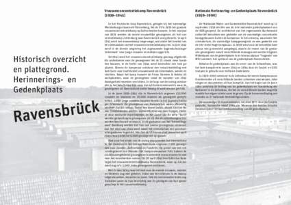 Vrouwenconcentratiekamp Ravensbrück (1939–1945) Nationale Herinnering- en Gedenkplaats Ravensbrück (1959–1990)