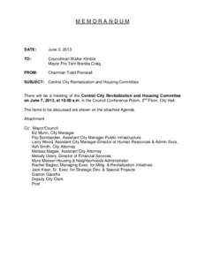 UTILITIES COMMITTEE AGENDA